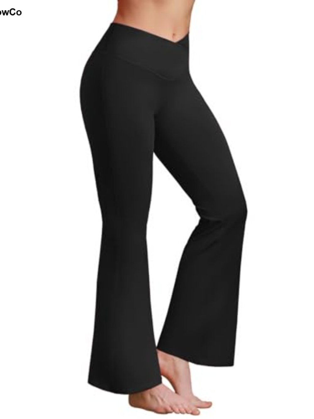 Flare Yoga Pants Bootcut Leggings High Rise Crossover Waist Stretch